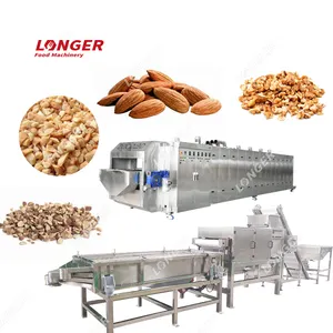 LFM Automatic Chestnut Chop Cutter Chopped Nuts Chopping Almond Strip Cutting Machines Pistachio Sliver Machine