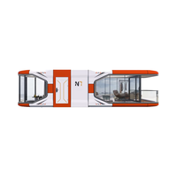 Chambre d'hôtel modulaire portable, chambre de camping en plein air, chambre de parc, installation facile et transport temporaire, design européen