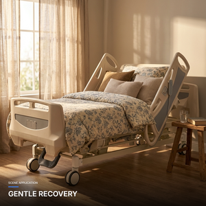 Lit médical réglable pour soins à <span class=keywords><strong>domicile</strong></span> avec rotation entièrement automatisée, lit d'hôpital pour patients handicapés alités - Product Image 1