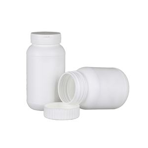 ขวดพลาสติก HDPE สีขาวเกรดอาหารสำหรับบรรจุยาเม็ด วิตามิน แคปซูล และอาหารเสริม - Product Image 1