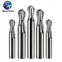 Mata Bor Spiral Dua Sisi 4mm 6mm 8mm CNC untuk Akrilik PVC Papan Kardus 3D Pengukir Tanpa Lapisan