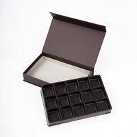 Boîte cadeau en papier personnalisée pour chocolat avec insert en plastique, emballage rigide de luxe pour confiserie, boulangerie, cadeaux de fête