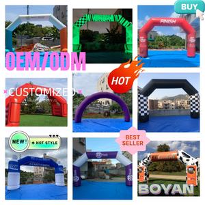 Muñequera de Velcro gigante Fiesta personalizada Evento Acabado Inicio Publicidad Carrera inflable Arco inflable Publicidad Arco de portería inflable - Product Image 4