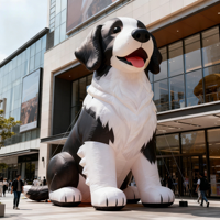 Modèle de chien gonflable géant durable sur mesure pour l'extérieur, fabrication OEM en Chine, vente directe d'usine