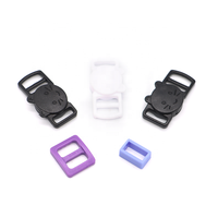 Ceinture de sangle personnalisée pour animaux de compagnie, accessoires de sécurité pour chat 10mm en plastique à dégagement rapide sur le côté, fermoir à clip pour collier de chien
