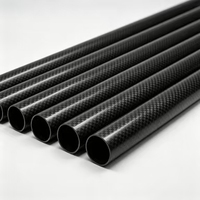 Fabricant professionnel de CFRP, tube en fibre de carbone 3K mat sergé, compatible CNC, pour bras de jib de caméra