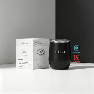 Tasse à café en acier inoxydable <span class=keywords><strong>de</strong></span> 12oz verre en forme d'oeuf isolé à double paroi logo personnalisé gobelet à <span class=keywords><strong>vin</strong></span> tasse à <span class=keywords><strong>vin</strong></span> sans BPA - Product Image 3