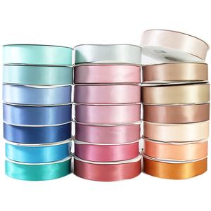 Ruban Double Face <span class=keywords><strong>D</strong></span>écoratif Coloré 100% Polyester 100 Yards Emballage Cadeau Ruban 38mm Ruban Satin pour Les Occasions De Mariage - Product Image 1