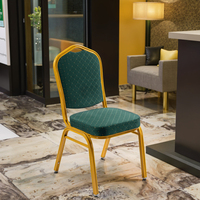 Chaises de salle à manger empilables modernes en fer élégantes pour hôtels, chambres de mariage, mariages, occasions spéciales, appartements et parcs