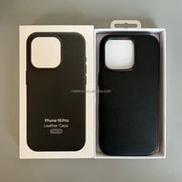 Étui de luxe en cuir avec chargement sans fil magnétique, coque de protection antichoc pour iPhone 17 Pro Max 16 Pro 15 14 13 12
