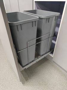 Organisateur de cuisine en plastique moderne Poubelle sous l'évier Poubelle à tirette coulissante Poubelle intégrée - Product Image 3