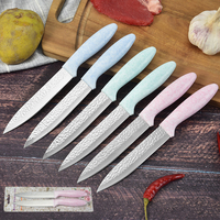 Xyj — ensemble de couteaux utilitaires 2 pièces, couteaux de cuisine pour l'épluchage des fruits et légumes de 5 pouces avec lame tranchante