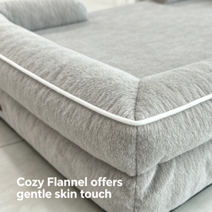 Lit orthopédique pour chien écologique toutes saisons, fond antidérapant, dessus en peluche, pour canapé intérieur pour chat - Product Image 4