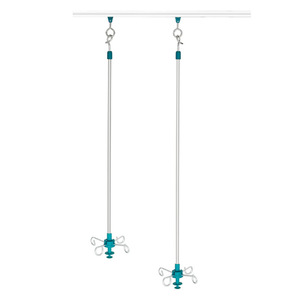 Aluminum Alloy Ceiling <b>Track</b> IV Stand Movable Silent Pulley Drip Holder Hospital Ward Use - Product Image 1