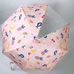 Wholesale <b>Cheap</b> Pongee Straight Kids Umbrella J Handle Transparent Sunshade Rain Manual Folding Cartoon Children's - Product Image 1