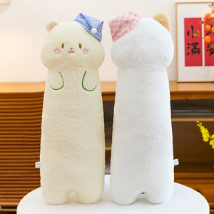 Nuevo Cojín de Peluche de Gato Tricolor con Forma de Estrella y Oso, Relleno de Algodón PP Suave, Juguete de Peluche para Niños, Regalo para Dormir - Product Image 4