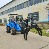 Kleiner Wendekreis Mini-Radlader DY1150 Landwirtschafts- und Garten-Multifunktions-Knickgelenk-Frontlader