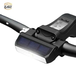 Solar Energy Charging IPX6 Waterproof Intelligent Switch Road Bike Lamp Usb Rechargeable Adjustable Intelligent Bicycle Light
