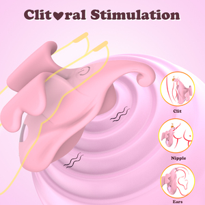 Không dây 10 tốc độ panty Vibrator với âm vật & hậu môn kích thích USB từ xa USB bướm mặc máy rung - Product Image 2