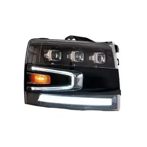 TAX-SUR-6008 perakitan lampu depan LED grosir lampu sorot Mobil Aksesori Mobil untuk Chevrolet Silverado 1500 2500HD 3500HD