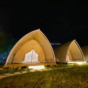 Tente de glamping safari en forme de voile, personnalisée en gros, 35 mètres carrés de surface <span class=keywords><strong>au</strong></span> sol, pour le camping - Product Image 1