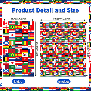 Serviettes <span class=keywords><strong>de</strong></span> table jetables Huancai International Flags pour invités, serviettes <span class=keywords><strong>de</strong></span> table en papier pour le football, serviettes <span class=keywords><strong>de</strong></span> <span class=keywords><strong>toilette</strong></span> pour les fournitures <span class=keywords><strong>de</strong></span> fête - Product Image 3