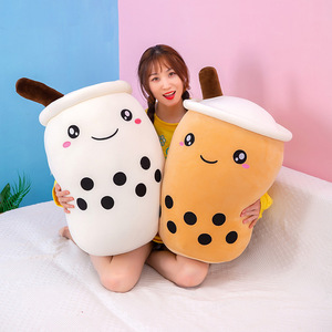 gros En Peluche Corps Cylindrique Oreiller Boba Cadeau Doux En Peluche Thé Au Lait Perlé Oreiller Peluche Jouet Bulle Thé <span class=keywords><strong>Dou</strong></span> - Product Image 3