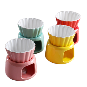 Ensemble de plateau à fromage et <span class=keywords><strong>fondue</strong></span> coréen en porcelaine TYZ pour crème glacée et desserts - Product Image 1