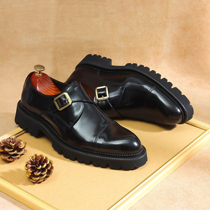 Nouvelles Bottes d'Hiver Montantes Classiques Polyvalentes Décontractées pour Hommes, Imperméables en Cuir Véritable, Rehaussantes, pour le Travail en Extérieur et le Sport - Product Image 5