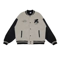 Veste universitaire personnalisée avec logo, hiver, ODM, 850g, poids lourd |   Vêtements de rue rétro pour hommes et femmes, avec broderies et patchwork, style hip-hop