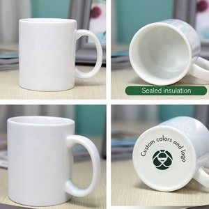 Thăng hoa Cốc Cốc Nhà cung cấp bán buôn cốc tùy chỉnh tùy chỉnh 11oz trắng đen sứ gốm trà cốc cà phê với logo - Product Image 5