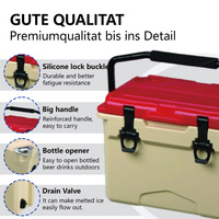 Glacière rigide rotomoulée en plastique moderne 12QT, type sac à dos, isotherme pour aliments, prix usine