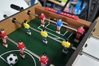 Table de Football en MDF 69x37x24.5cm, Table de Football, Table de fête, Mini pied, bureau, jeu d'interaction, cadeau pour enfant