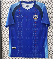 Maillot de football Haïti 2026WC Fédération Haïtienne de Football Essential HaitiSEATA Nouveau T-shirt décontracté respirant à col montant pour homme