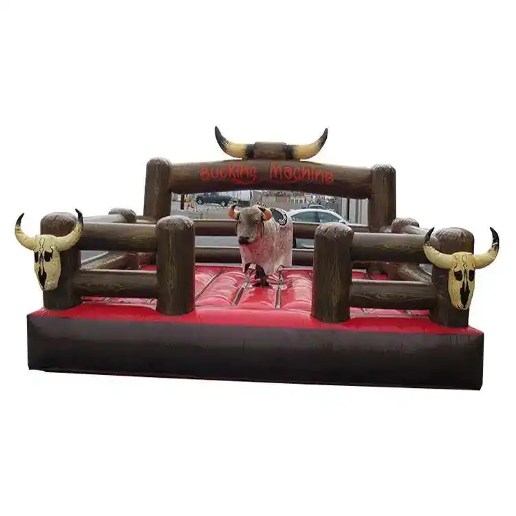 Máquina taurina inflable con colchón de arena, gorila de rodeo inflable, toro mecánico a la venta