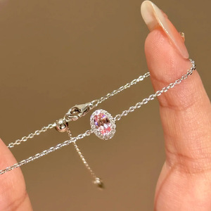 925 Sterling Silver <b>Bracelets</b> Elegant Crystal <b>Beaded</b> <b>Bracelets</b> High Quality In Stock Silver Jewelry Ladies Fine Jewelry Gift - Product Image 1