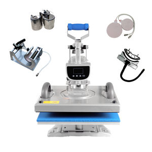 Máquina de Prensa de Calor para Sublimación de Camisetas 8 <span class=keywords><strong>en</strong></span> 1 Combo 15x15 con Diseño Giratorio - Product Image 1