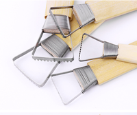6 pièces fonctionnel poterie argile céramique bambou grattoir denté pour sculpter faire des tasses artisanat