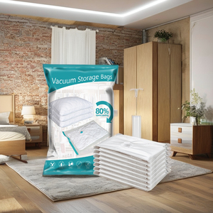 Sacchi <span class=keywords><strong>Sottovuoto</strong></span> Trasparenti Personalizzabili 80x60 <span class=keywords><strong>con</strong></span> Cerniera per Vestiti - Grandi Dimensioni, Confezione Variabile - Product Image 5