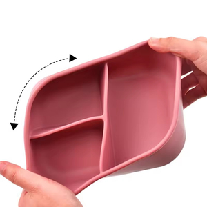 Boîte à bento en silicone 800 ml réutilisable avec compartiments 0-1L, micro-ondable, chauffable, hermétique, anti-fuite, sans BPA, compatible lave-vaisselle - Product Image 1