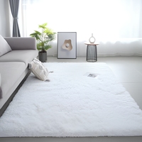 Tapis shaggy personnalisé en polyester à poils longs et moelleux pour salon, chambre et décoration intérieure
