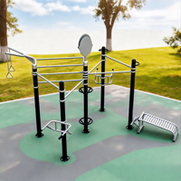 Estación de Ejercicio Multifuncional para Exteriores, Equipo de Gimnasio para Parques, Equipo de Ejercicio al Aire Libre