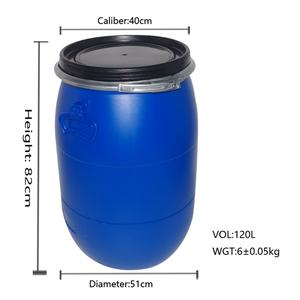 Seau en plastique bleu de haute qualité 120L - Product Image 2