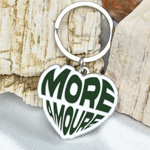 Porte-clés en métal personnalisé découpé sur mesure, émaillé, en forme de cœur, avec texte arabe, logo de marque de <span class=keywords><strong>location</strong></span> de voitures, pour cadeaux promotionnels d'entreprise - Product Image 3