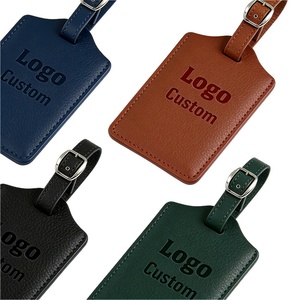 Premium Custom Luggage Tag for Travel High Quality PU Leather Suitcase Tags for Trip Wedding Promonitons - Product Image 2