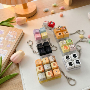 Benutzerdefinierte MX-Switch Tastatur-Keycaps DIY Fidget Button Schlüsselanhänger MOA OEM Cherry Bedruckte Logo-Keycaps Mechanische Tastaturkappen - Product Image 2