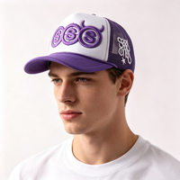 Casquette de baseball style Y2K tendance, broderie lettres, maille respirante, casquette snapback, casquette trucker Devil, Gorras De Barbas