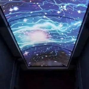 ZHIHAI giornata di sole nube cielo UV stampa hotel decorazione di interni di fuoco ritardante di bella leggero sospeso 3d del soffitto del pvc - Product Image 5