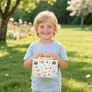 Fiambrera portátil Bento Box para niños con cuchara, tenedor, lavavajillas y microondas, fiambrera con forma de libro sin BPA para niños - Product Image 5