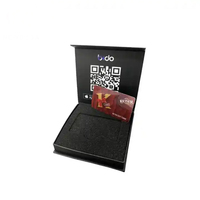 Tarjeta de visita de metal NFC personalizada con tarjeta de presentación de demostración Caja de regalo pequeña